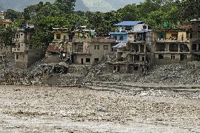Aftermath of flash floods in Nepal