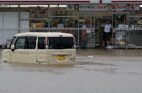 Heavy rain in eastern Japan