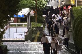 Torrential rain hits central Japan