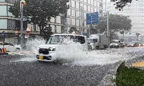 Torrential rain hits central Japan