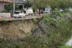 Aftermath of torrential rain in central Japan