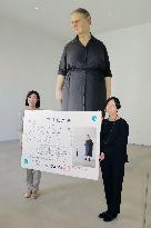 "Resident registration" for statue at northeastern Japan city museum