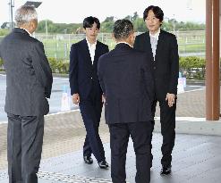 Crown Prince Fumihito, Prince Hisahito in tsunami-hit city