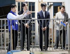 Crown Prince Fumihito, Prince Hisahito in tsunami-hit city