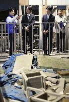 Crown Prince Fumihito, Prince Hisahito in tsunami-hit city