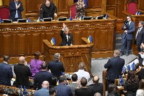 Japan lower house speaker in Ukrainian parliament