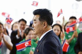 N. Korean sports minister arrives in Japan for Asian Games