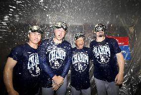 Baseball: Dodgers clinch NL West title