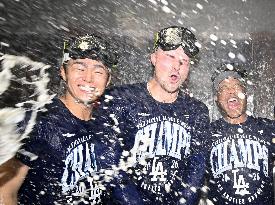 Baseball: Dodgers clinch NL West title