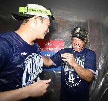 Baseball: Dodgers clinch NL West title