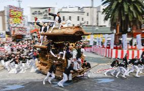 Float-pulling festival in Osaka Pref.