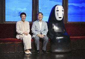 Emperor, empress visit Ghibli Park