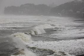 Typhoon in eastern Japan