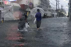 Typhoon in eastern Japan