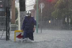 Typhoon in eastern Japan