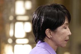 Japan PM Takaichi meets press before U.S. trip