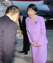 Japan PM Takaichi arrives in New York