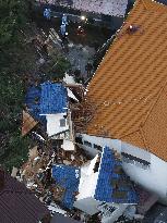 Aftermath of Typhoon Dujuan