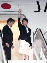 Japan PM Takaichi departs for Japan