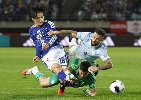Football: Japan vs. Uruguay
